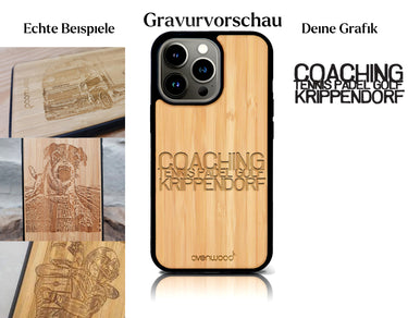 INDIVIDUELL iPhone 15 Pro Max Bambus-Kunststoff